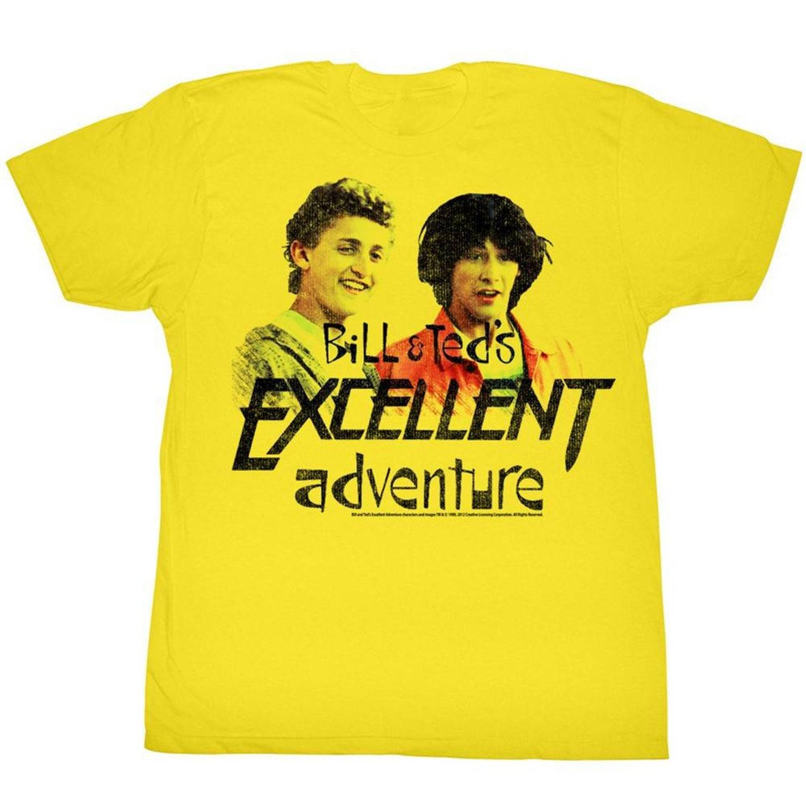 Bill and Ted Dudes Yellow Adult T-Shirt XL