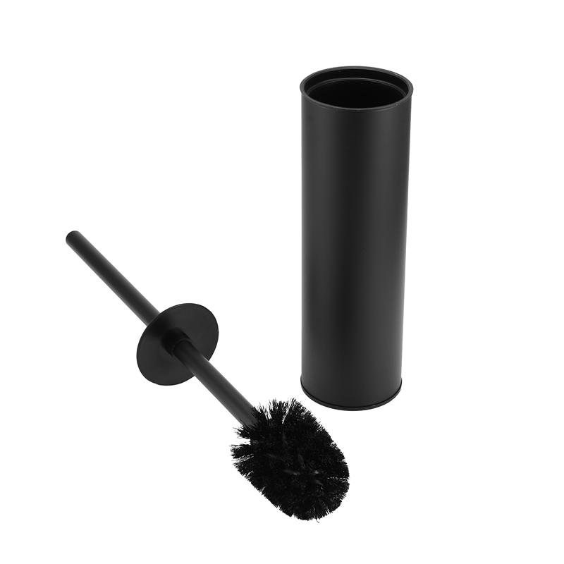 Toilet Brush And Holder, Bathroom Stainless Steel Toilet Brush With Holder, Toilet Wall Mounted Cleaning Brush-B61B чёрный