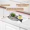 Transparent Fruits Vegetables Cutting Board Non-Slip Transparent Acrylic Cut Board Kitchen Countertop Household Cutting Board