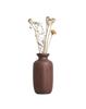 CHADWICK Wooden Walnut Vase for Dried Flowers, Mini, Small, Japanese-Style Vase (E), 1.5cm Hole Diameter