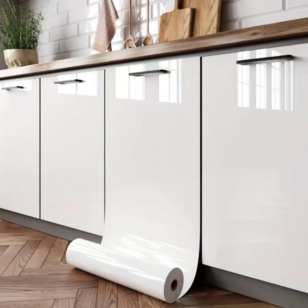 Marble Kitchen Oil-Proof Film Stove Water-Repellent Moisture-Proof Self-Adhesive Wall Cover Countertop Cabinet Renovation Tile Sticker