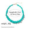 Coral Resin Necklace Multi Layer Design Lightweight Luxury Style For Daily And Special Occasions