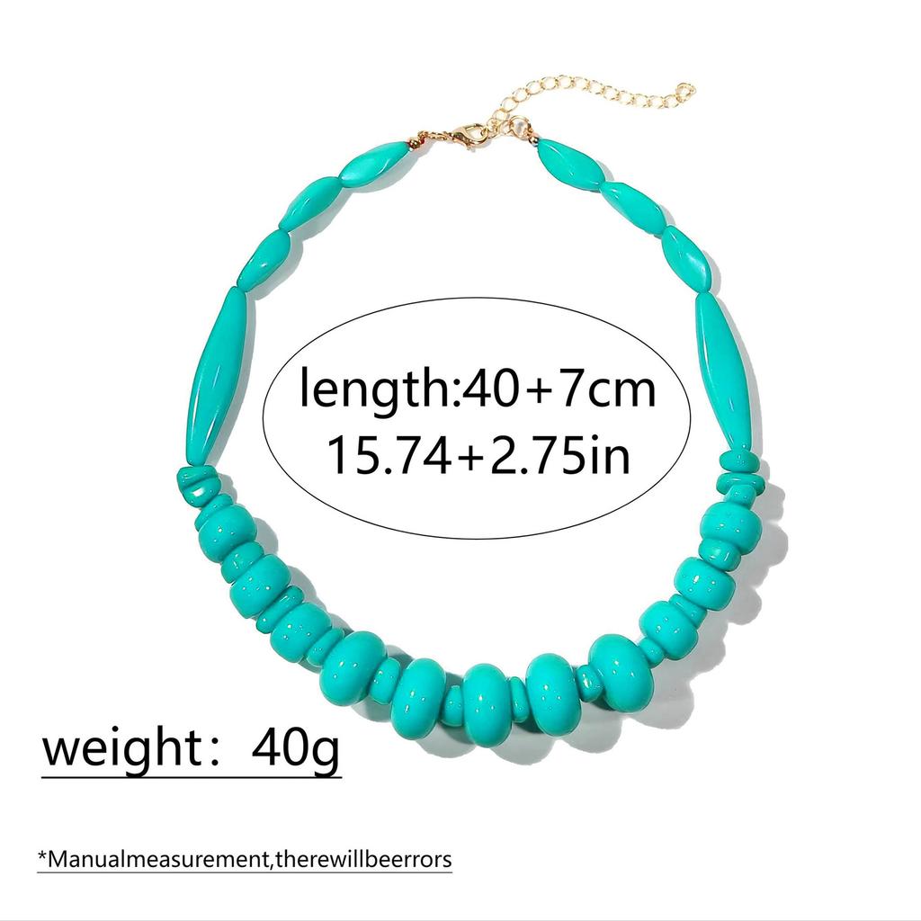 Coral Resin Necklace Multi Layer Design Lightweight Luxury Style For Daily And Special Occasions