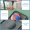 Basketball Hoop Outdoor Portable Basketball Hoop And Stand With Weighted Base Portable On Wheels 1.55 2.1M For Teens