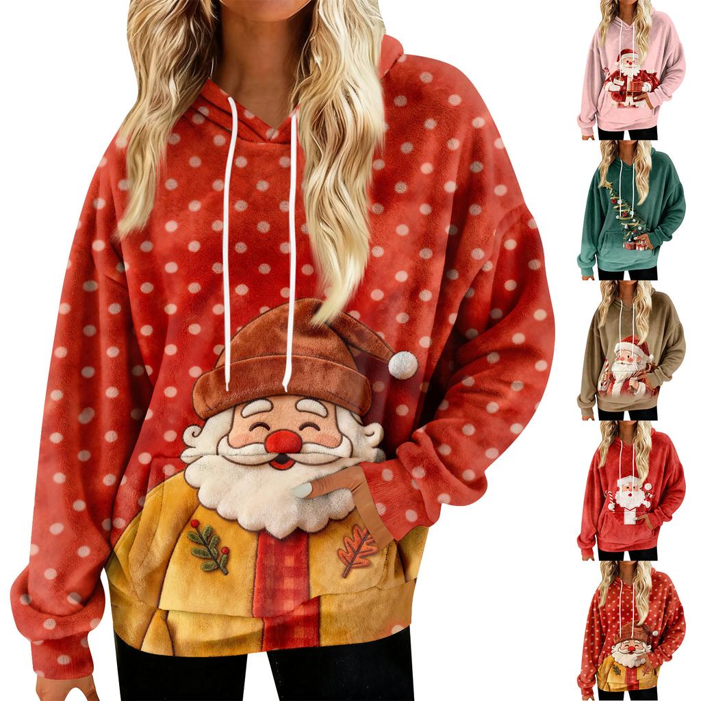 Hoodies For Women Oversized Winter Plush Cute Sweatshirts Pullover Trendy Fall Winter Clothes