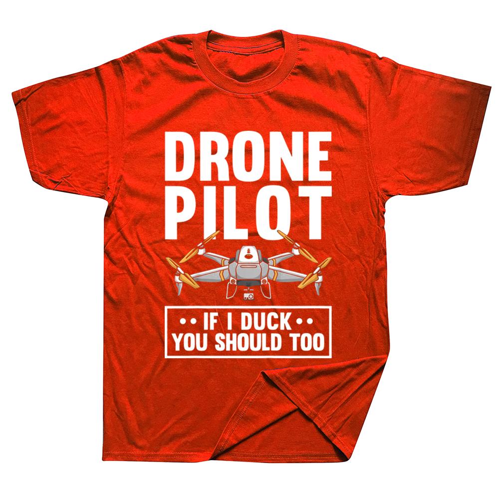 

Пилот дрона RC Гонки Пилоты Летающие FPV Футболки Графический Хлопок Уличная одежда Короткий рукав Подарки на день рождения Летний стиль Футболка Мужская S
