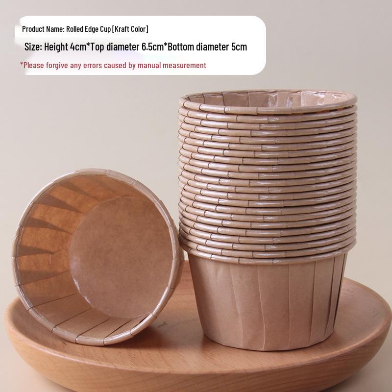Oil-Proof, High-Temperature Resistant Muffin Cups - Greaseproof Crimped-Edge, Eco-Friendly Oven Liners