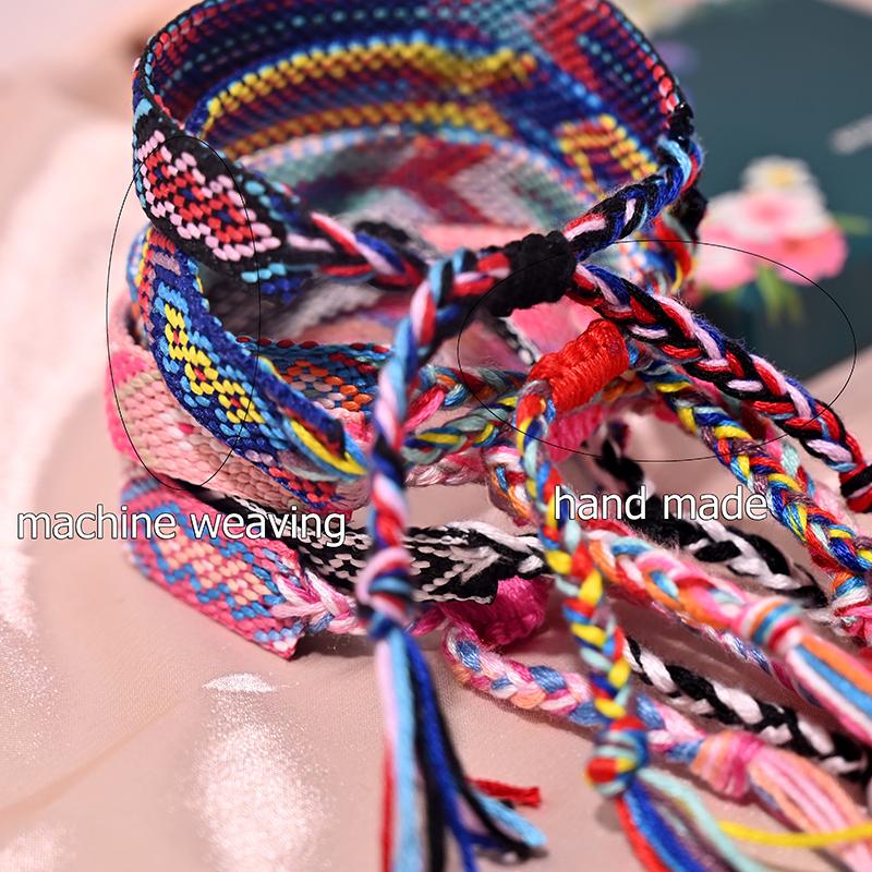 12 Kleuren Bohemia Vriendschap Kwastje Armband voor Vrouwen Mode Katoenen Touw Weven Zomer Strand Boho Meisjes Armbanden