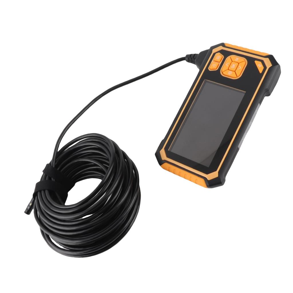 Endoskopická kamera 8mm Duální objektiv 1080P HD 4,3palcový Barevný LCD displej Boroskop Inspekční kamera se světlem pro