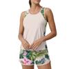 Womens Two Piece Tankini Bathing Suits Floral Tank Top and Swim Shorts Athletic Modest Tummy Control Swimsuit Set