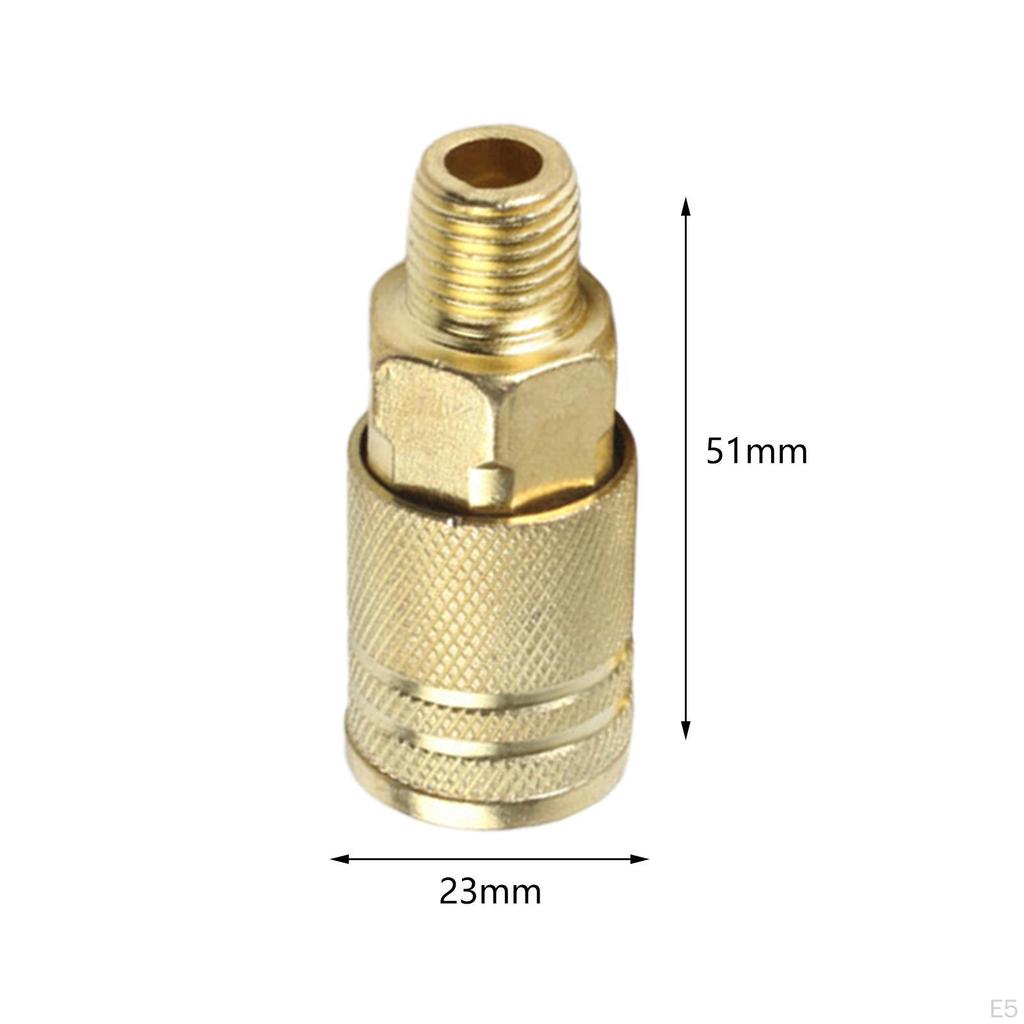 5 Piece Air Connector and Coupler Set for Hose Fittings