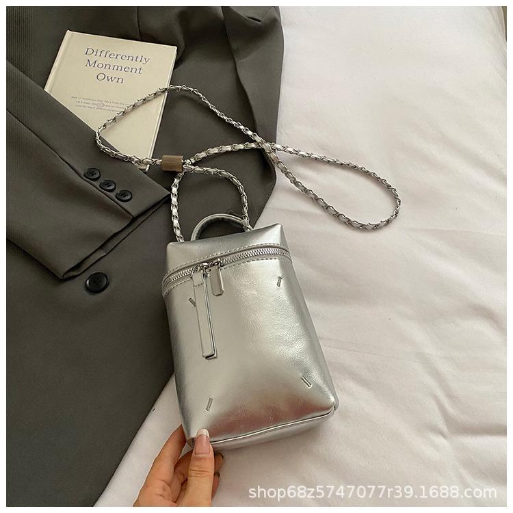 Fashion Trend Casual Simple Small Square Bag Personality 2025 Summer New Foreign Style Niche Women's Shoulder Messenger Bag