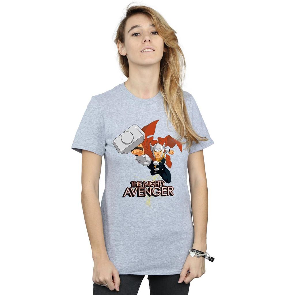 Marvel Womens/Ladies Thor The Mighty Avenger Cotton Boyfriend T-Shirt