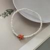 1 PC Starfish Anklet Rice Beads Handmade White Foot Bracelet Jewelry Gift for Friend Summer Gift Foot Bracelet