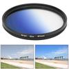 JuneStar 67mm SLR Lens Gradient Filter for Canon Nikon Sony Olympus Fuji Camera LensesGradient Blue