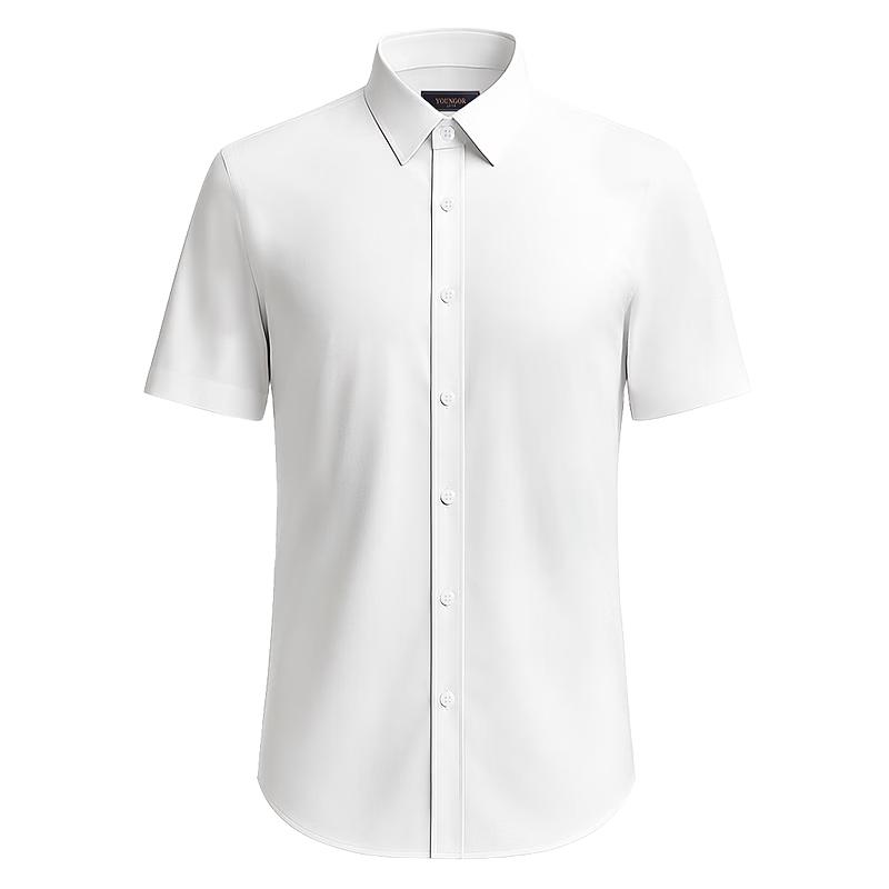 

YOUNGOR 2026 New All-cotton Wrinkle-Free Business Short Sleeve Shirt 39