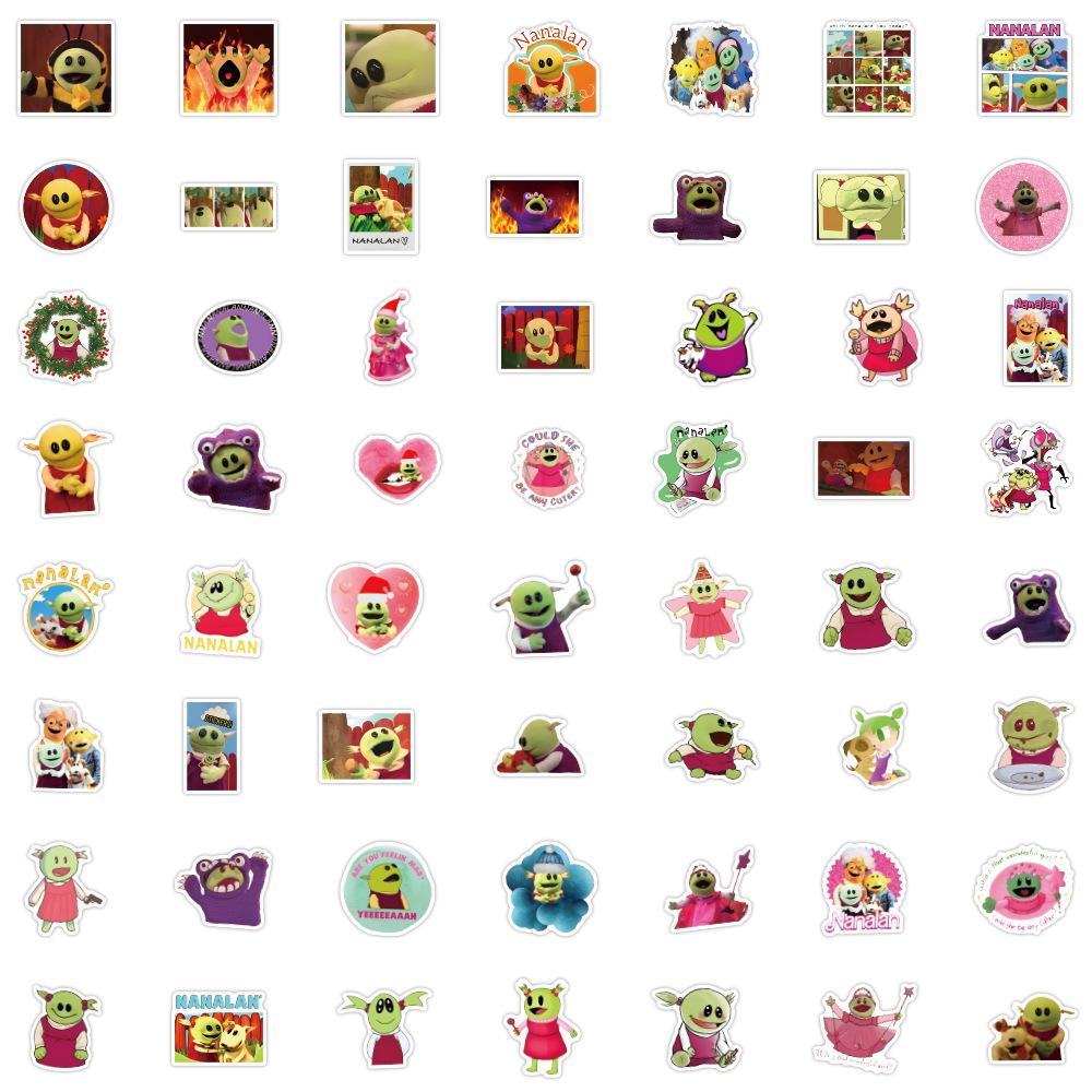 55 Nanalan Graffiti Stickers DIY Decorative Notebook Guitar Water Cup Hand Tent Waterproof Stickers