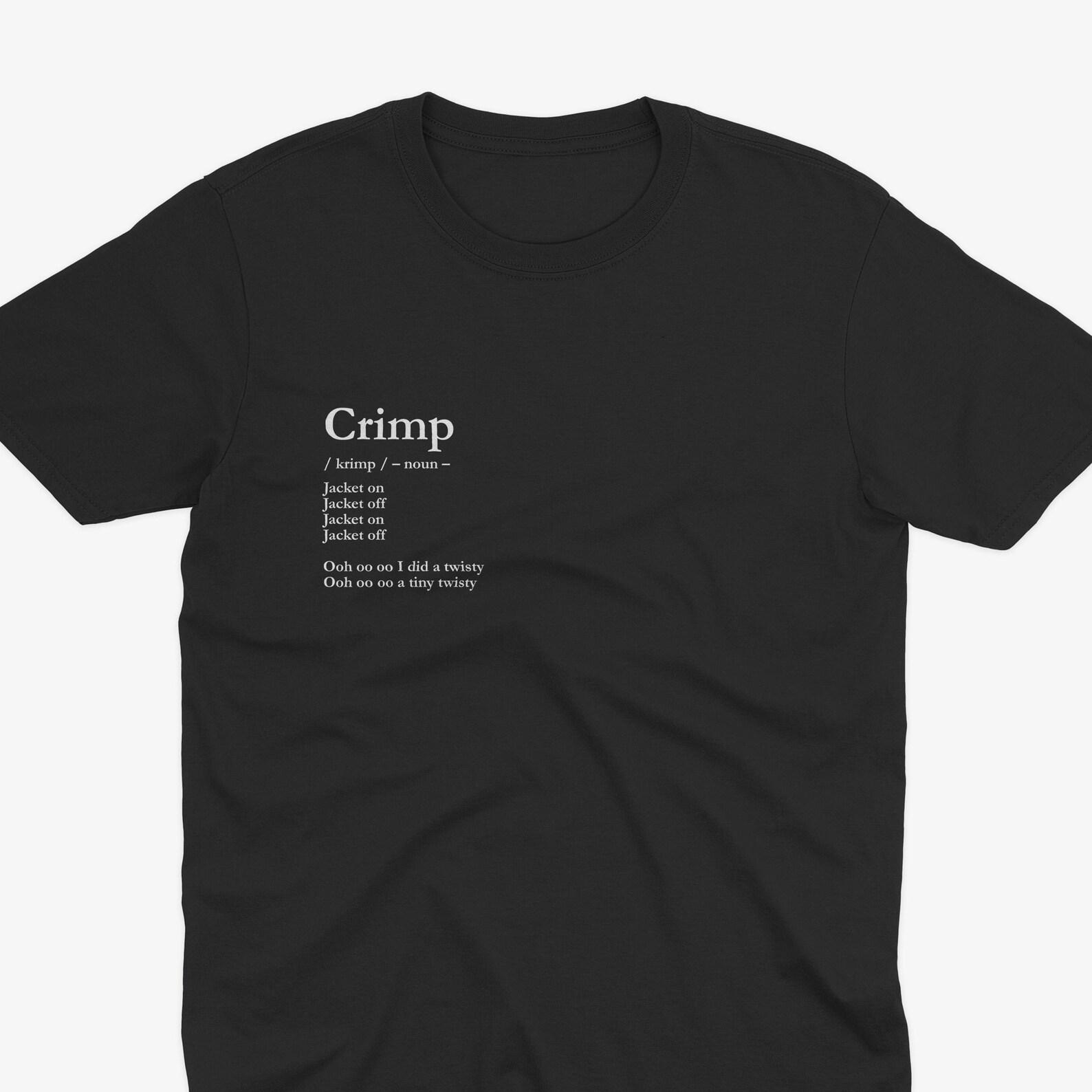 Crimp Definition T-Shirt, The Mighty Boosh 4 Way Crimp, Old Gregg T-Shirt, Mighty Boosh T-Shirt, Mighty Boosh Gift, Mighty Boosh Quote S