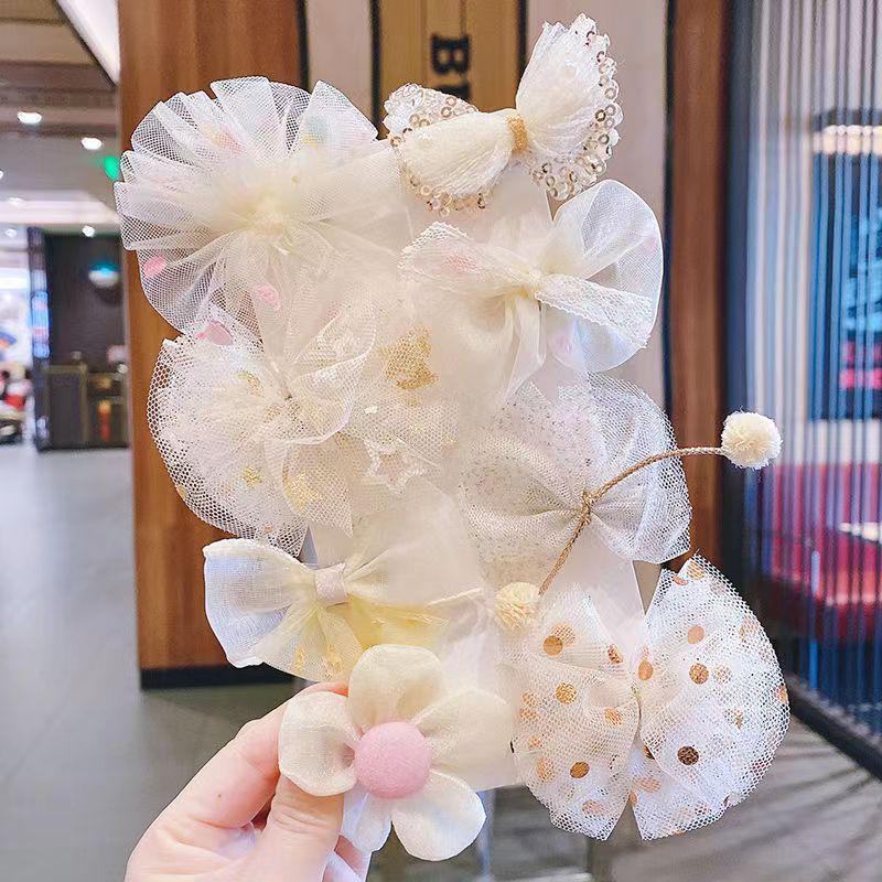 

Дитяча плюшева заколка для волосся Осінь/зима Заколка для волосся для маленької дівчинки Мила дівчинка Головний убір для дівчинки 8pcs