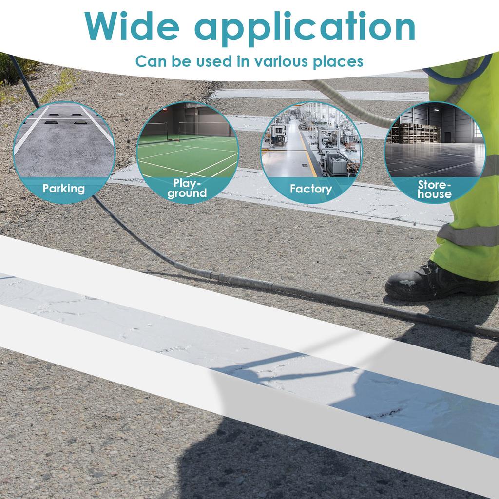 Parking Lot Line Stencil Silicone Parking Lot Marking Stencil Regular Line Roadway Straight Guide Templates for Sports Grounds