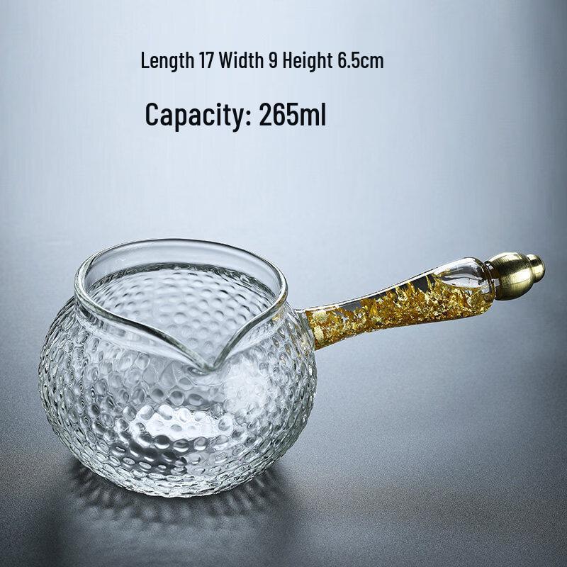 Glass Tea Fair Cup with Wooden Handle