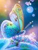 DIY 5D Diamond Painting "Animal Butterfly" Full Round Square Diamond Embroidered Water Diamond Picture Decoration Festival Gift