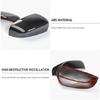 Side Mirrors Cover Rearview Mirrors Trim for 2014-2019 Jeep Cherokee & Compass