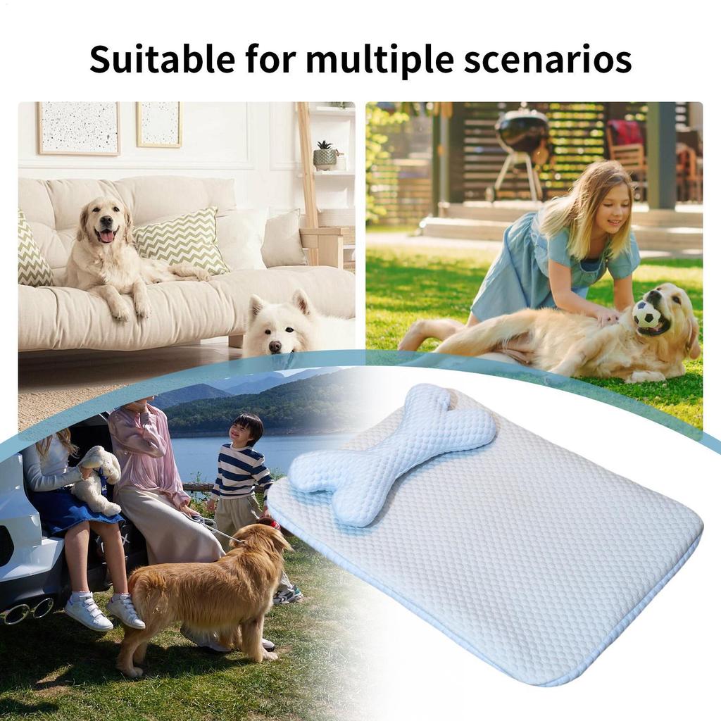 Cooling Bed For Cats Cooling Pet Mat Wear-Resistant Dog Chill Pad Cat Sleeping Rest Supplies For Floor Sofa Nest Living Room Or