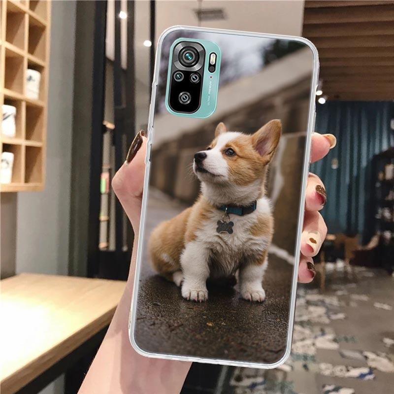 Cute Lovely Corgi Dogs Soft Phone Case For Xiaomi Redmi Note 12 12S 13 14 11 11S 10 Pro 10S 11T 11E Plus 14Pro Pattern Cover Not