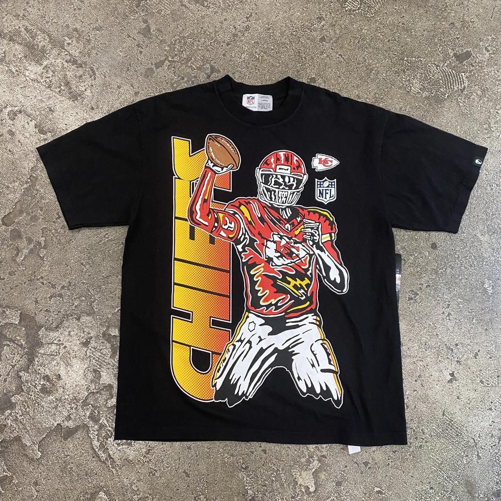 Large New Black Warren Lotas Kansas City Chiefs NFL T-shirt