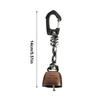 Super Loud Bear Scare Bell Outdoor Bear Bell Camping Gear With Keychain Bear-Repelling Iron Bell For Backpacking Hiking Walking