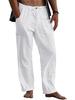2022 Men's Linen Yoga Beach Pants: Casual Summer, Loose Fit, Drawstring Waist, with Pockets