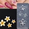 Flower Molds Nail Art Silicone Molds Stencils Manicure Template Plumeria Flower Nail Art Decorations Nail Carving Mould
