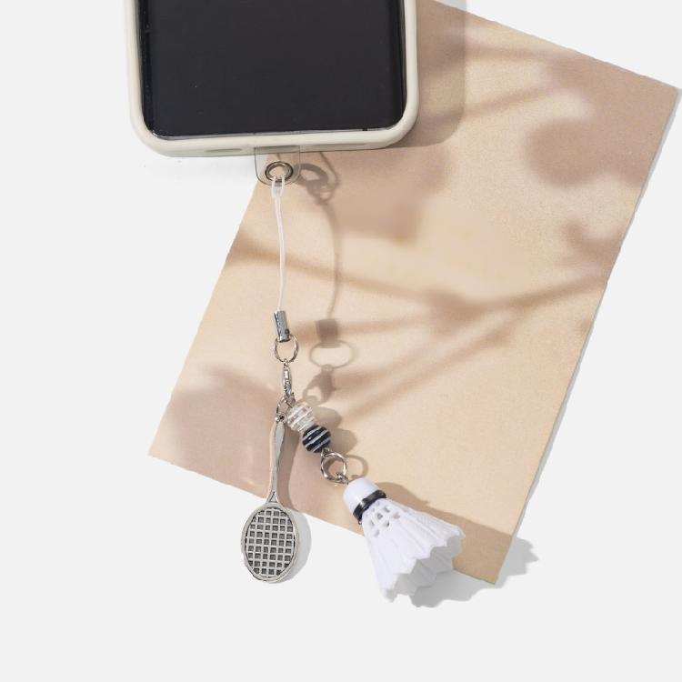 Elegante Accessorio Sportivo Portachiavi a Forma di Racchetta da Badminton Per Tenere in Ordine le Chiavi in Movimento Ideale per Appassionati e Uso Quotidiano
