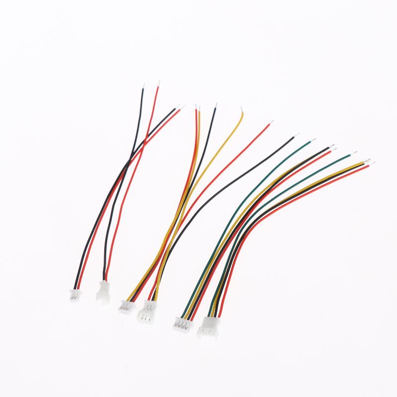 10 Stück Mini Micro JST Stecker 1,25 mm Kabel mit 2/3/4/5/6 Pin Stecker Buchse 100 mm Set Für Elektronische Komponenten
