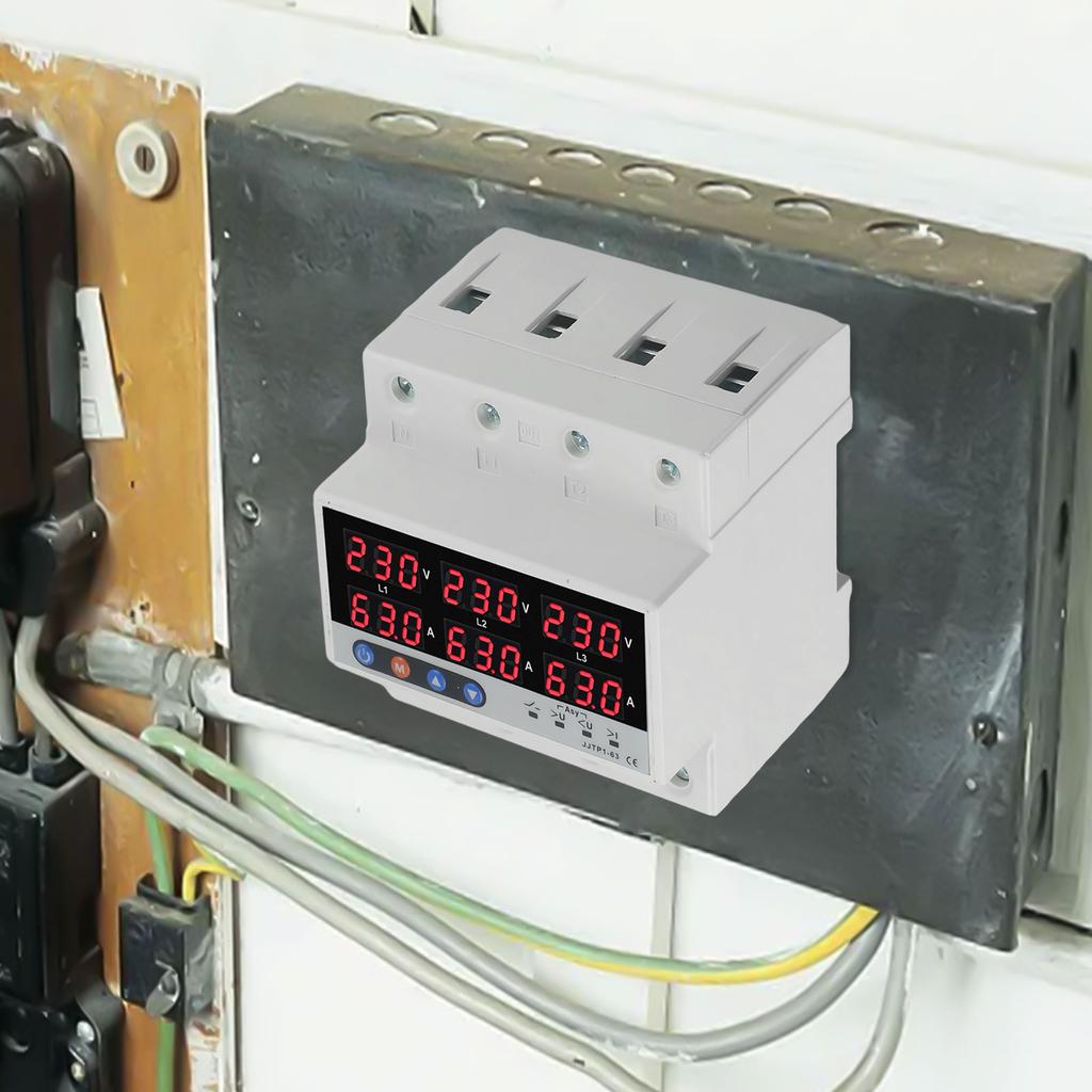 Advanced OverVoltage and UnderVoltage Protector with Real Time Current Monitoring and Multiple Protection Features