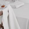 French Wedding Party Tablecloths, Pure White Tassel Tablecloths, Wedding Decorations, Reusable, Holiday Kitchen Tablecloths