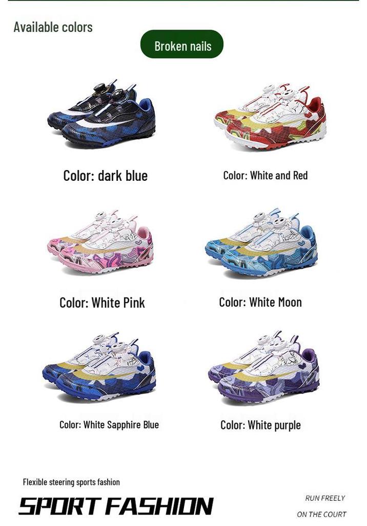 Breathable Mesh Kids Football Shoes for Boys and Girls - Perfect for School Competition and Training