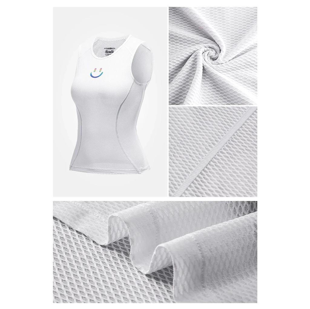 Women's quick-drying 3D fabric cycling vest t-shirt XL / XXL - white