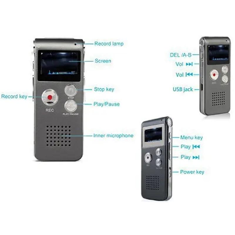Mini Activated Voice Recorder 8GB-32G U-disk USB Flash Drive  Audio Sound Dictaphone LoudSpeaker External Microphone MP3 Player