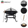 GARDEN FIRE PIT 54cm WITH LID KINGHOFF KH-2030