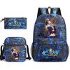 Anime The Seven Deadly Sins School Backpack Set with Shoulder Bag Pencil Case for Kids Teens Daily Bookbag