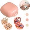 Hidden Comb Compartment Storage Box Plastic Jewelry Box Creative Portable Organizer Box  Hair Bands