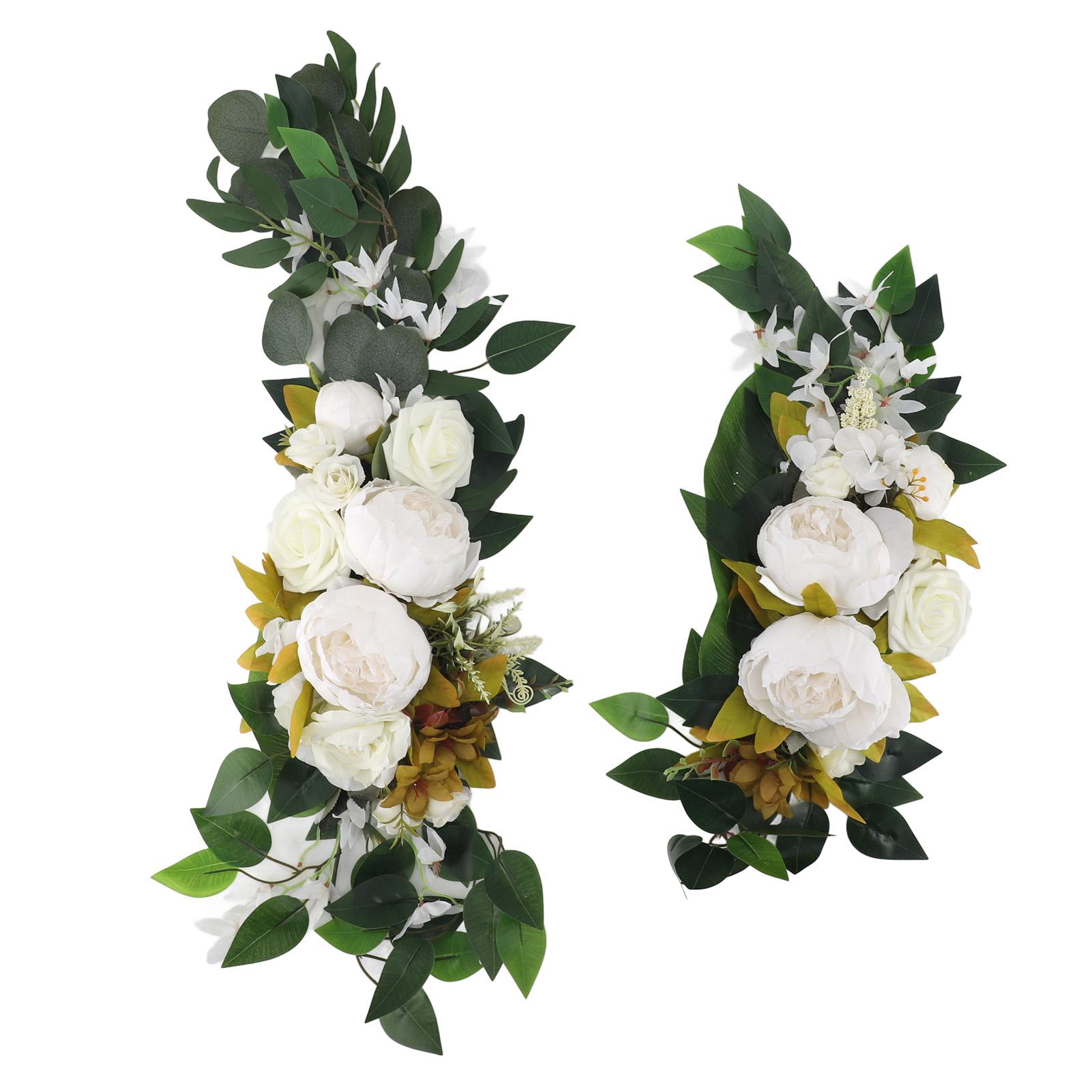 

Свадебная арка, драпировка, искусственный цветок, многофункциональные свадебные приветственные знаки, цветочное украшение White