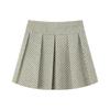ELLE KIDS Girls' Houndstooth Pleated High-Waist Skirt