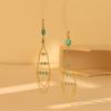 Delicate Natural Stone Dangle Earrings Adornment Chic Ear Drop Pendant Accessories Fringe Ear Hooks for Daily Wear Dates