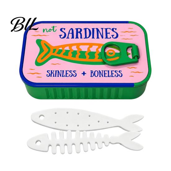 Retro Sardine Can Jewelry Box Storage Box, Portable Anti-tangle Travel Case, Plastic Case Lightweight Organizer for Necklaces And Earrings Earring
