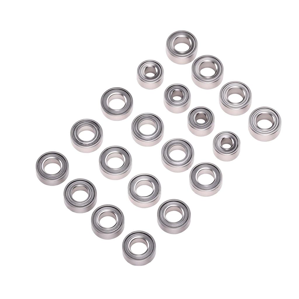 20 Pcs RC Bearing Kit Fit for Axial SCX30 1 30 RC Stainless Steel RC Crawler Car Bearings for Upgrade