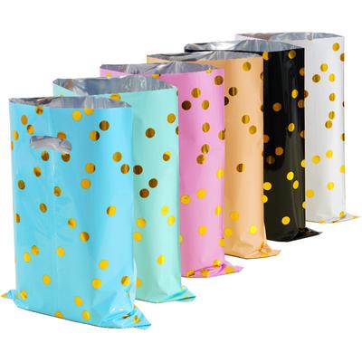 10 Pcs Kids Party Bags, Birthday Goodie Candy Bags, Party Goodie Bags(dot Pattern 6colors)