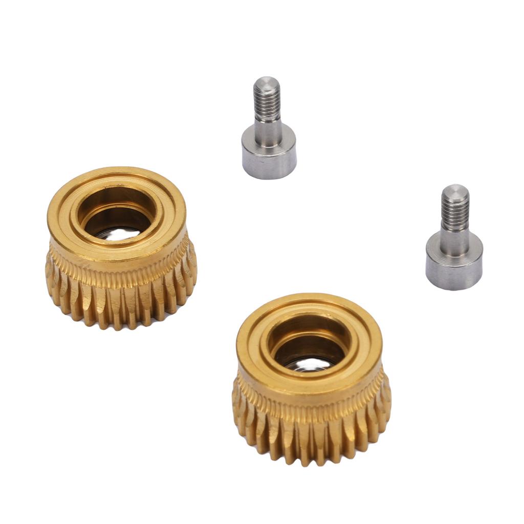 2 buc. Roți dințate motor extruder Toate metalice Acționare filament Oțel călit Placare pentru K1K1CK1 MAXimum 3D